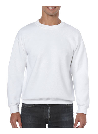 18000 Heavy Blend Adult Crewneck Sweatshirt - White