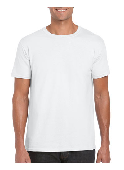 64000 Softstyle Adult Ring T Shirt - White